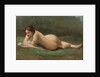 Young woman reclining on the grass, c.1850-60 by Jean Baptiste Camille Corot