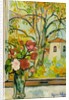 Bouquet of flowers in front of a window in St. Bernard, 1926 by Marie Clementine Valadon