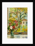 Bouquet of flowers in front of a window in St. Bernard, 1926 by Marie Clementine Valadon