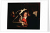 Three Persons Viewing the Gladiator by Candlelight, c.1764-65 by Joseph Wright of Derby