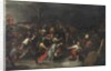 Christ being dragged through the brook Cedron after his arrest by Frans II the Younger