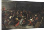 Christ being dragged through the brook Cedron after his arrest by Frans II the Younger