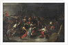 Christ being dragged through the brook Cedron after his arrest by Frans II the Younger