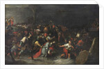 Christ being dragged through the brook Cedron after his arrest by Frans II the Younger