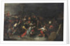 Christ being dragged through the brook Cedron after his arrest by Frans II the Younger