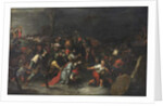Christ being dragged through the brook Cedron after his arrest by Frans II the Younger
