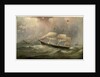 The Black Ball Line clipper ship Ocean Chief reducing sail on her Australian run, c.1853 by Samuel Walters