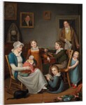 Self-Portrait of John Lewis Krimmel with Susannah Krimmel and Her Children, 1809-10 by Johann Ludwig (1787-1821) Krimmel