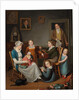 Self-Portrait of John Lewis Krimmel with Susannah Krimmel and Her Children, 1809-10 by Johann Ludwig (1787-1821) Krimmel