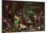 The Supper at Emmaus by Jacopo & Bassano Francesco Bassano