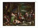 The Supper at Emmaus by Jacopo & Bassano Francesco Bassano