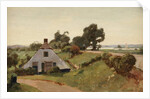 Bij den Dijk; farmhouse near the river IJssel, 1935 by Cornelis Vreedenburgh