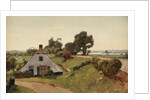 Bij den Dijk; farmhouse near the river IJssel, 1935 by Cornelis Vreedenburgh