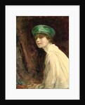 The Green Hat, a portrait of Mrs Claude Johnson, 1918 by Ambrose McEvoy