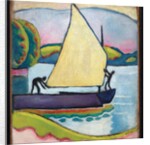 Segelboot am Morgen, 1910 by August Macke