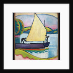 Segelboot am Morgen, 1910 by August Macke
