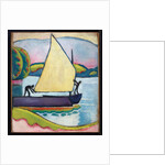 Segelboot am Morgen, 1910 by August Macke