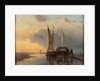 Harbour on a Dutch river, 1843 by Johan-Barthold Jongkind
