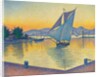 Le Port au soleil couchant, Opus 236, 1892 by Paul Signac