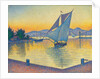Le Port au soleil couchant, Opus 236, 1892 by Paul Signac