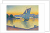 Le Port au soleil couchant, Opus 236, 1892 by Paul Signac