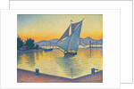 Le Port au soleil couchant, Opus 236, 1892 by Paul Signac