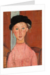 Young Girl in a Beret, 1918 by Amedeo Modigliani