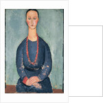 Woman with a Red Necklace, 1918 by Amedeo Modigliani