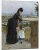 Woman and child on a balcony, 1872 by Berthe Morisot