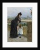 Woman and child on a balcony, 1872 by Berthe Morisot