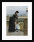 Woman and child on a balcony, 1872 by Berthe Morisot