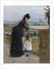 Woman and child on a balcony, 1872 by Berthe Morisot