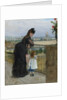 Woman and child on a balcony, 1872 by Berthe Morisot