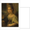 Portrait of a lady as Saint Catherine of Alexandria by Domenico Puligo