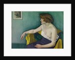 Young woman seated in profile, 1914 by Felix Edouard Vallotton