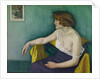Young woman seated in profile, 1914 by Felix Edouard Vallotton