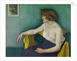 Young woman seated in profile, 1914 by Felix Edouard Vallotton