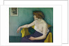 Young woman seated in profile, 1914 by Felix Edouard Vallotton