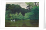l'Ile du Lac Saint-James, 1922 by Felix Edouard Vallotton
