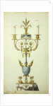 Design for a Gilt Bronze and Enamel Candelabrum by Jean Louis the Younger Prieur