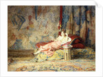 Harem Beauty, 1876 by Alexandre-Louis Leloir