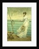 Lady on the Deck of a Ship by French School