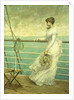 Lady on the Deck of a Ship by French School