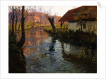 The Mill Stream by Fritz Thaulow