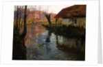 The Mill Stream by Fritz Thaulow