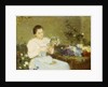 Arranging flowers for a spring bouquet by Victor Gabriel Gilbert