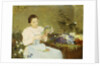 Arranging flowers for a spring bouquet by Victor Gabriel Gilbert
