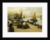 On the Quai, Audierne by Fernand Legout-Gerard