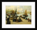 On the Quai, Audierne by Fernand Legout-Gerard