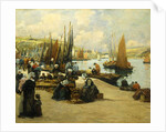 On the Quai, Audierne by Fernand Legout-Gerard